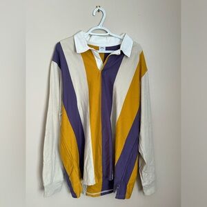Urban Outfitters Striped Rugby Shirt